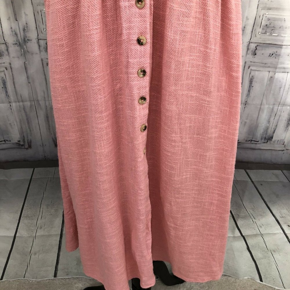 Free People Love Of My Life Pink Button Dress XS - Picture 7 of 9